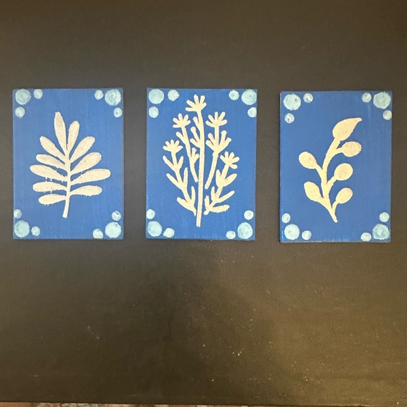 Hand Crafted Other - Hand Painted Botanical Magnets